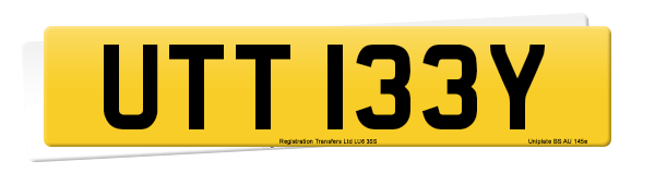 Registration number UTT 133Y